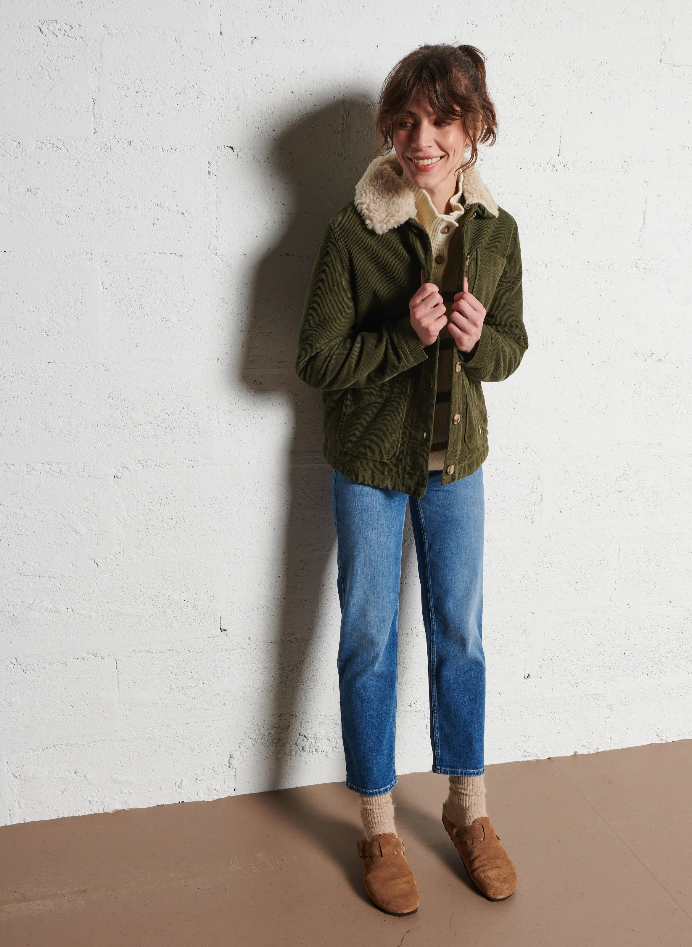  ARMOR LUX   HERITAGE - Giacca con collo staccabile in cotone | Verde