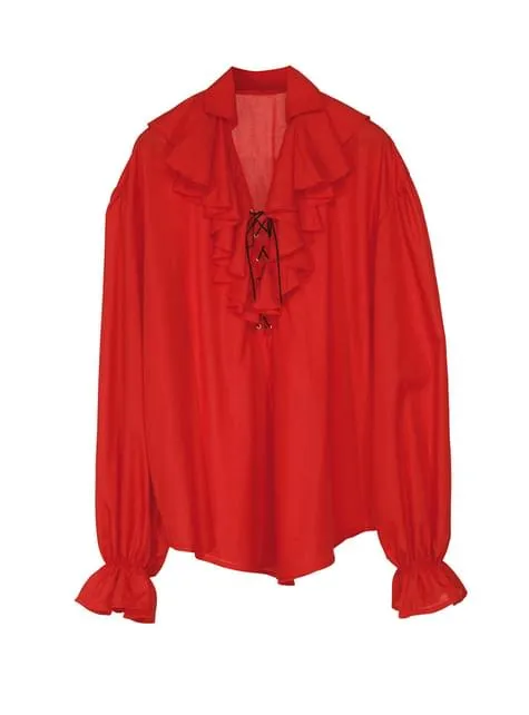 Camicia rossa da pirata da donna