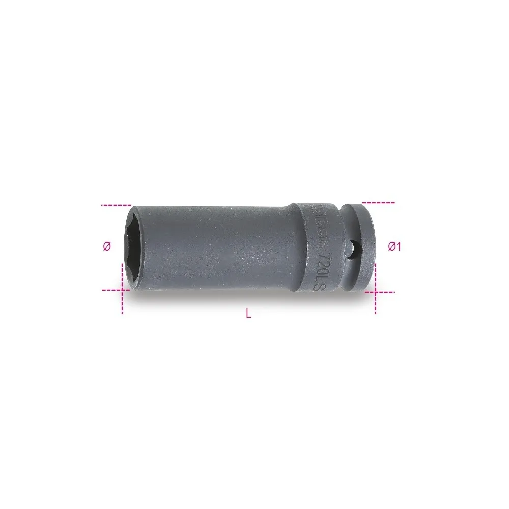 Chiavi a bussola macchina 1/2" lunghe sottili - Beta 720LS