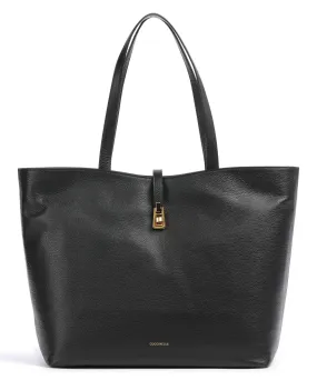  Coccinelle Magie Soft Borsa shopper pelle di vacchetta grana nero  