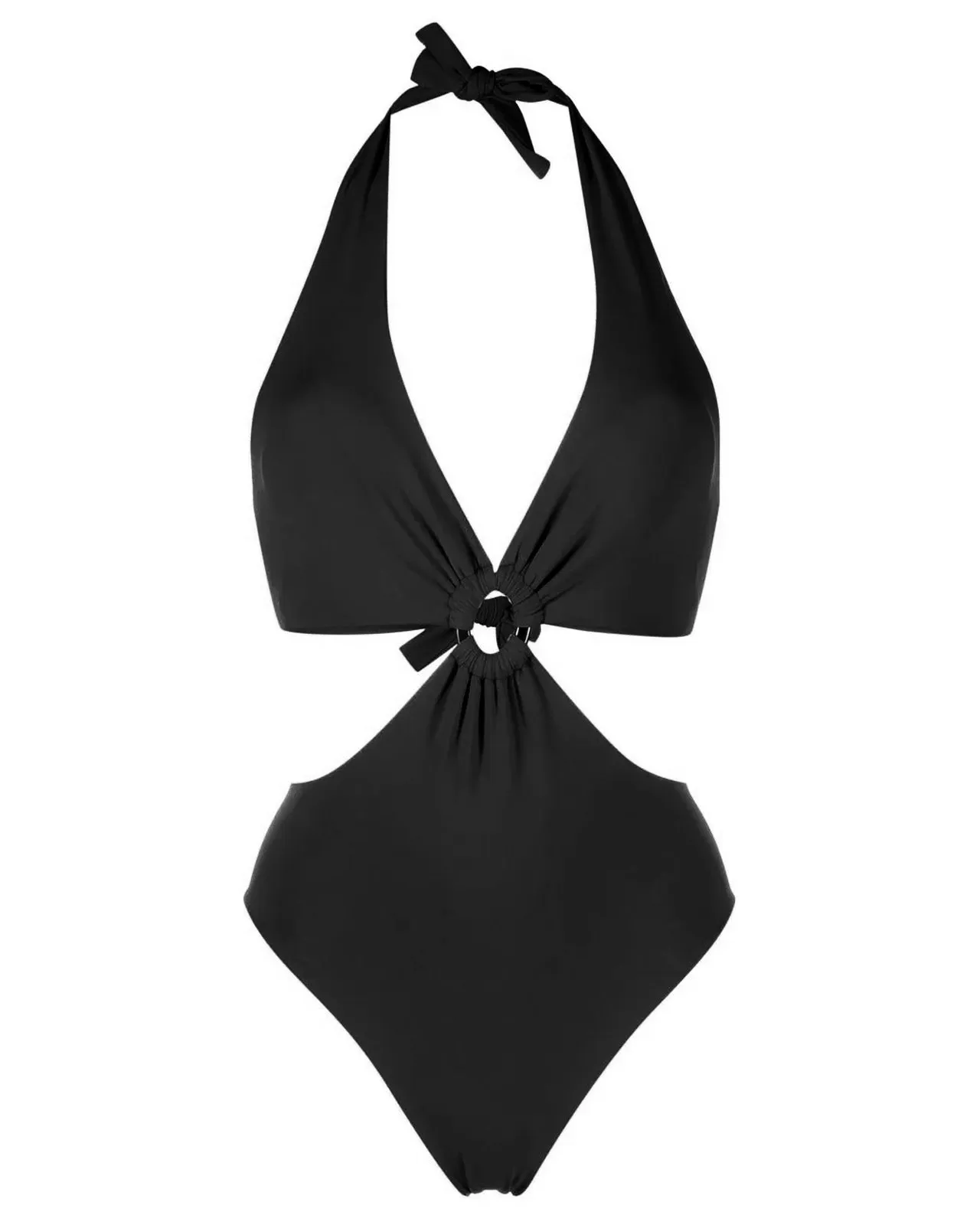 Costume trikini con anello nero
