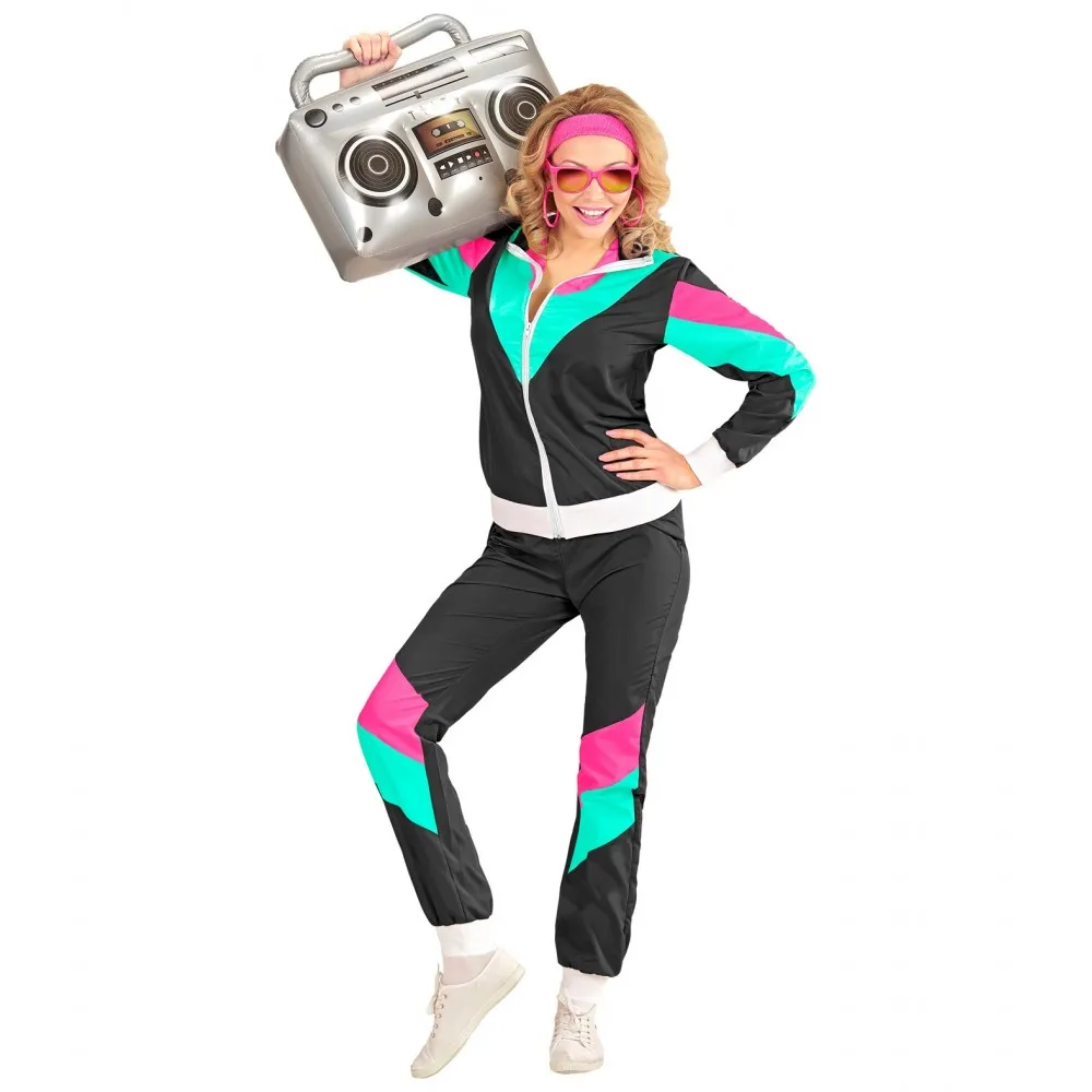 Costume Tuta Anni 80 Unisex per Feste a Tema, Taglia XXL, Adulto