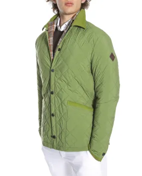 Giacca Piumino 100 grammi in nylon verde  | Husky