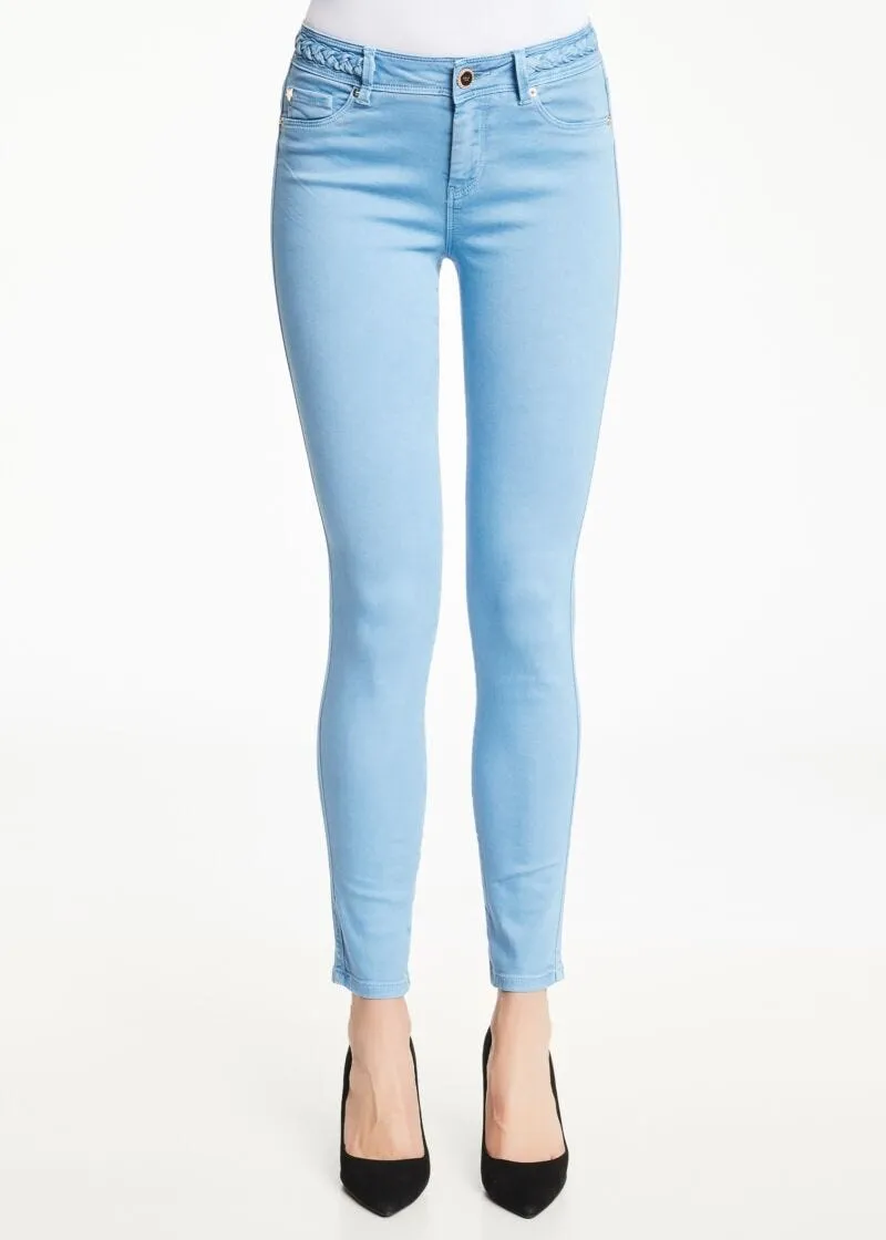 Jeggings in twill di cotone
