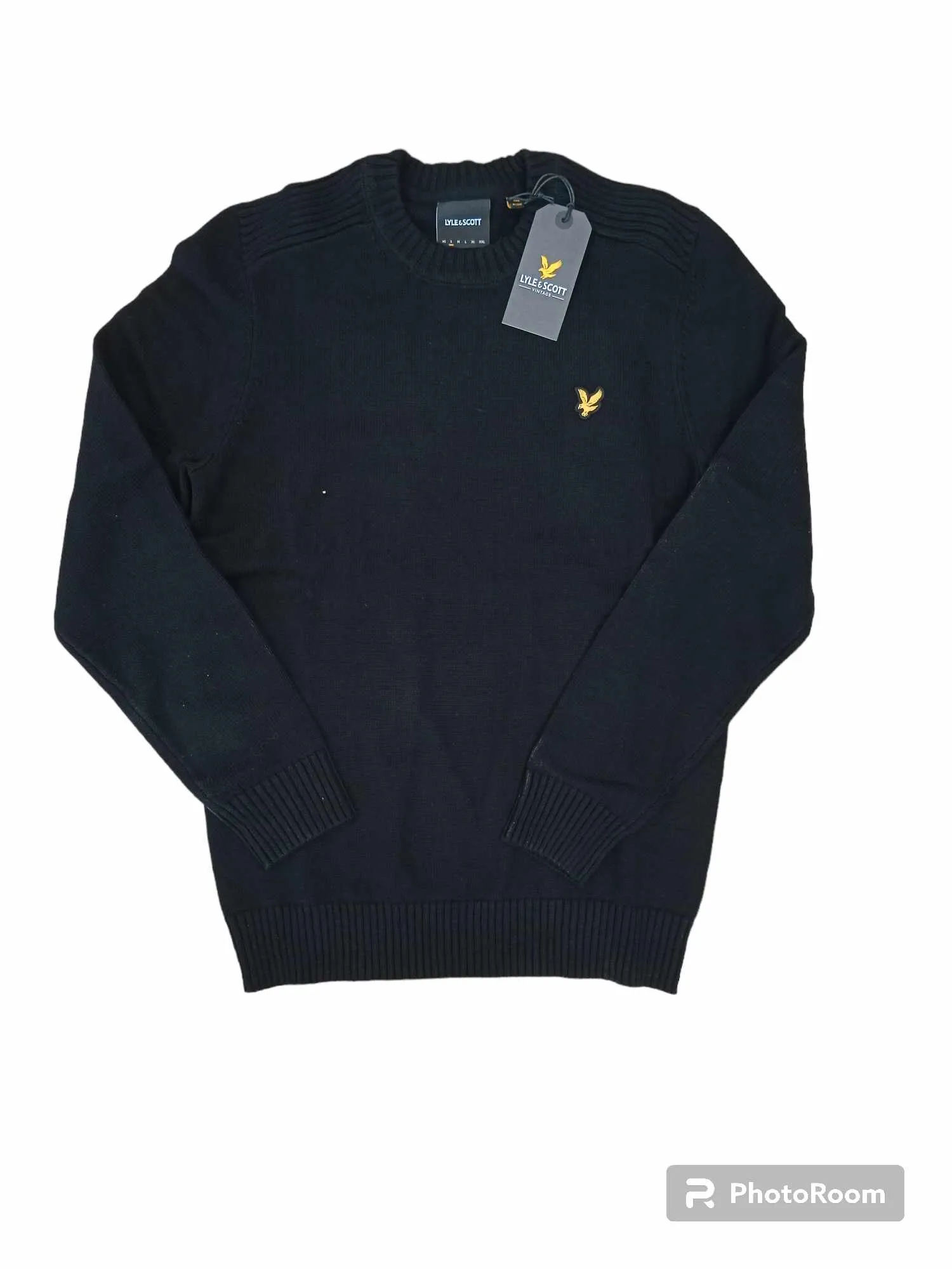 LYLE AND SCOTT Maglia paricollo taglio felpa finezza 5 SHOULDERVDETAIL CREW KNIT JUMPER KV1925v