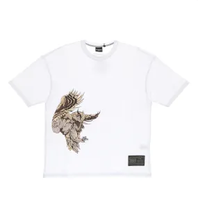Maglietta Uomo Gufo Reale Over Tee White