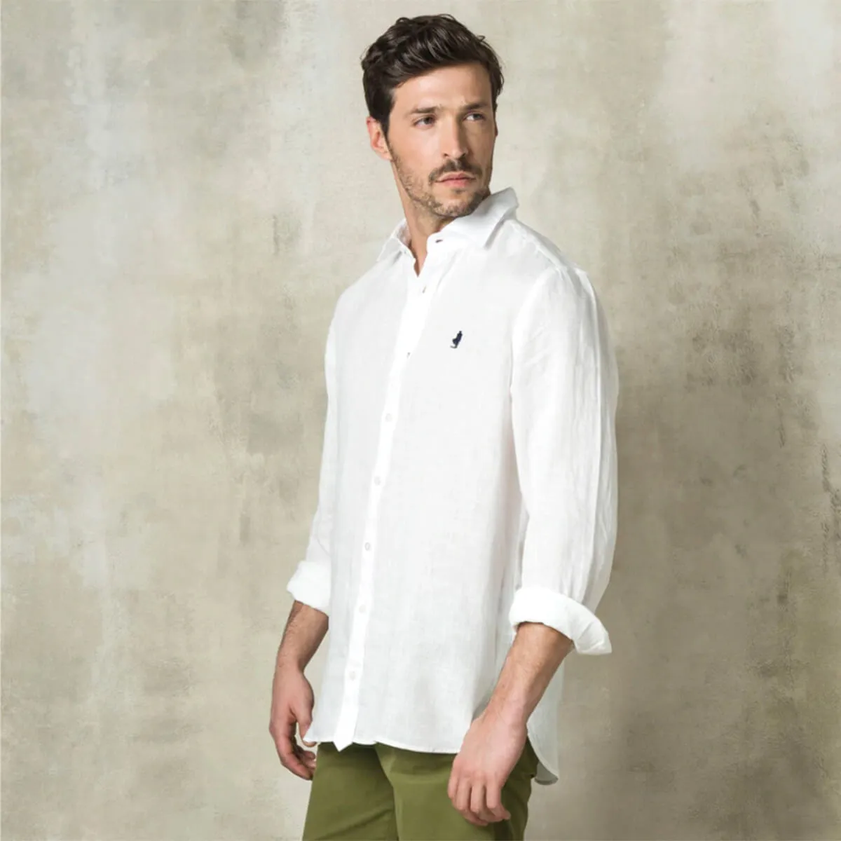 MCS camicia uomo colore bianco