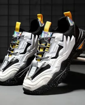 Scarpe da ginnastica robuste da uomo Scarpe casual da papà Scarpe comode da passeggio Scarpe da corsa traspiranti Piattaforma Vu