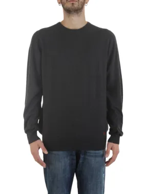 Yes-Zee maglia girocollo in misto lana grigio antracite
